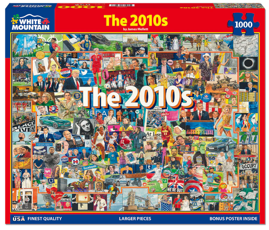 White Mountain Puzzles The 2010s 1000 Piece Jigsaw Puzzle