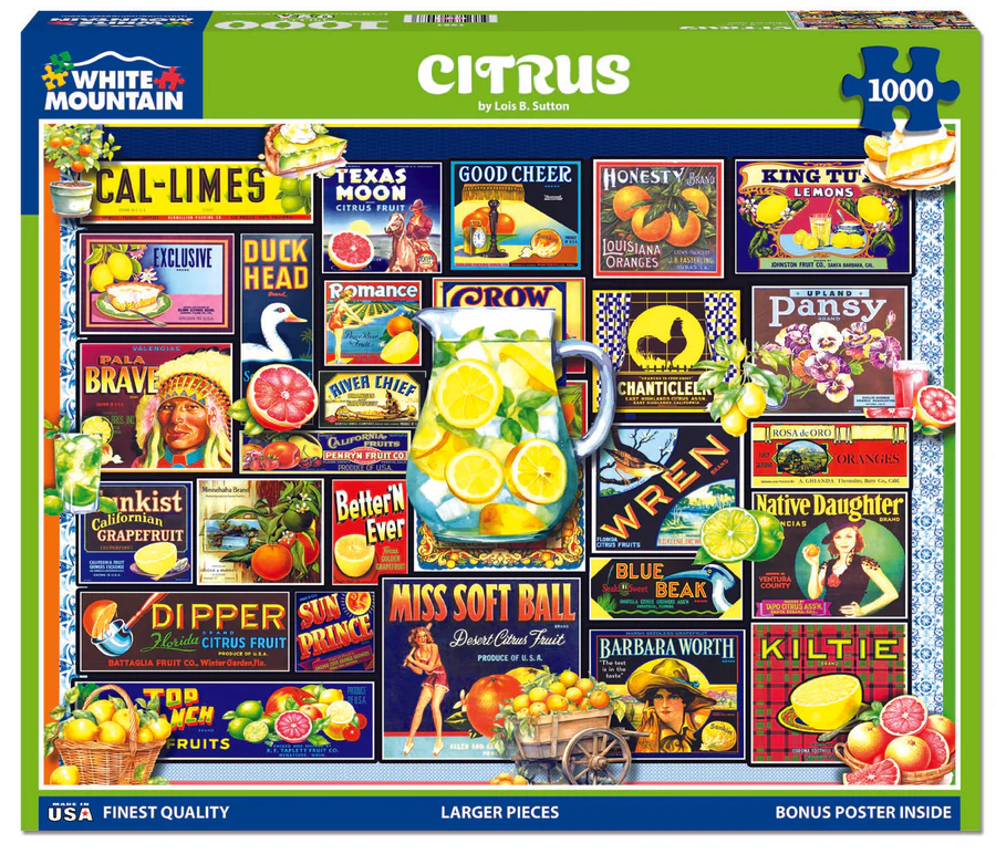 White Mountain Puzzles - Citrus - 1000 Piece Jigsaw Puzzle