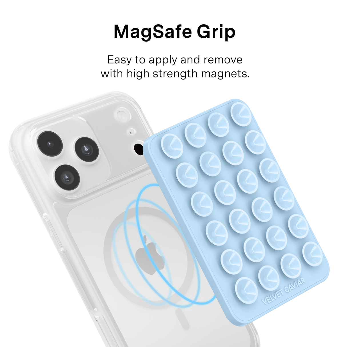 VELVET CAVIAR - Magnetic Suction Phone Mount- Blue
