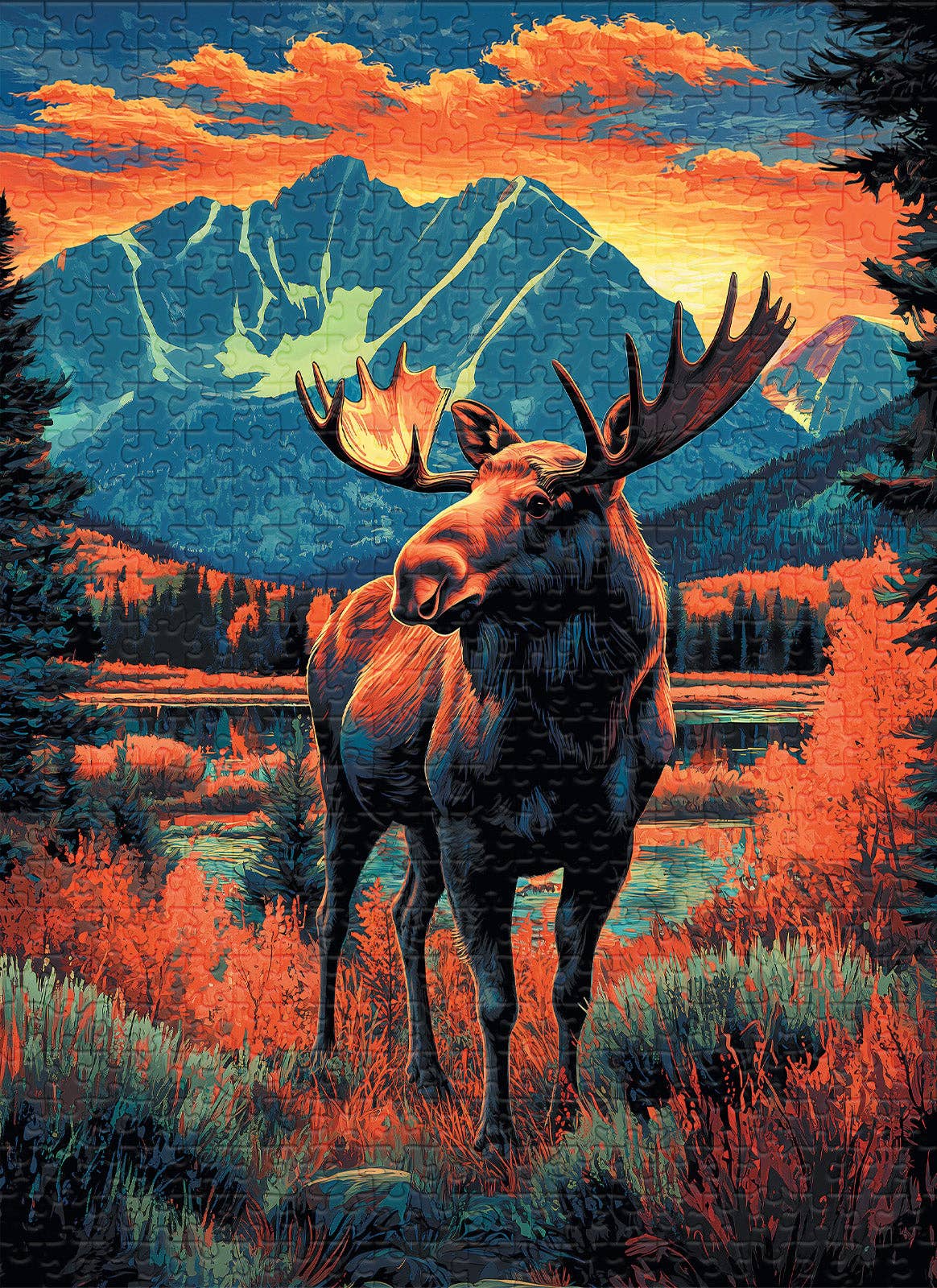Final Piece Puzzles - No. 27 - Mountain Moose - 500 Piece