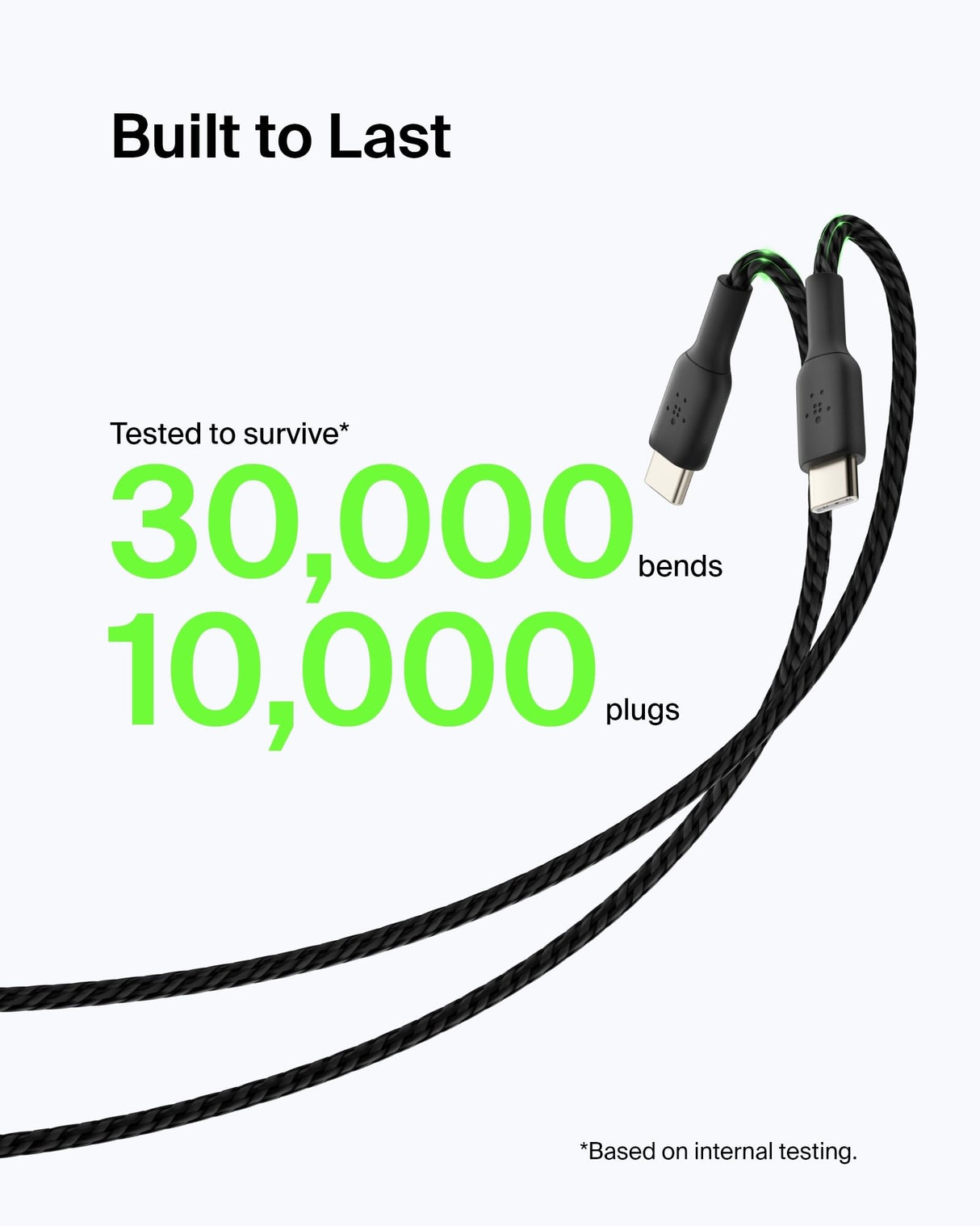 Belkin BoostCharge Braided USB-C to USB-A Cord (1M/3.3ft) for iPhone 16 Series, Samsung Galaxy S24 Series, Note20, Google Pixel 7 & 8, iPad Pro, Nintendo Switch, & More - Black