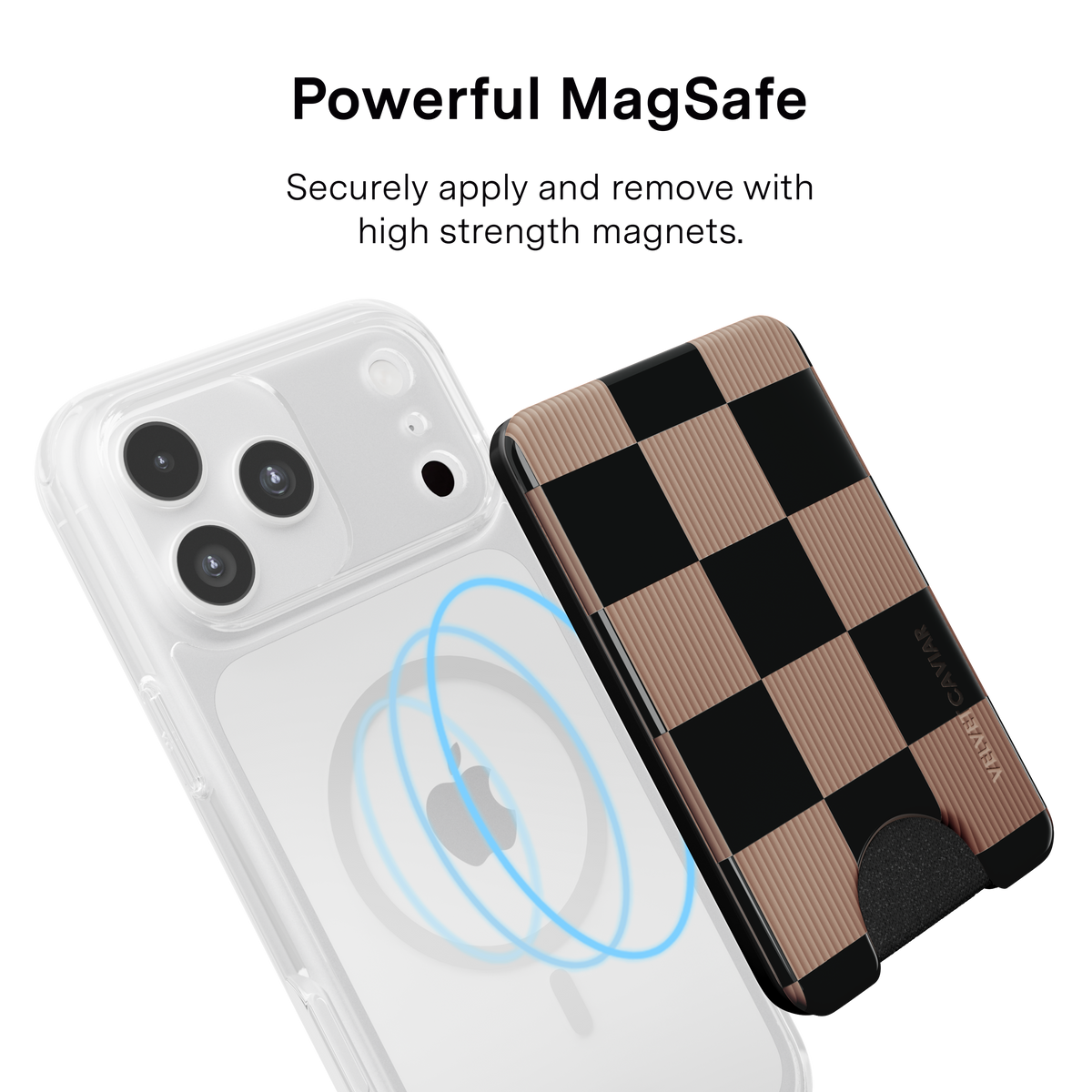 VELVET CAVIAR - 3pc Phone Accessory Gift Set - Mocha Vibe Checker