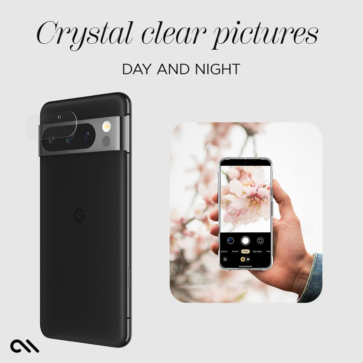 Case-mate - Rear Camera Lens Glass Protector For Google Pixel 8 Pro - Clear