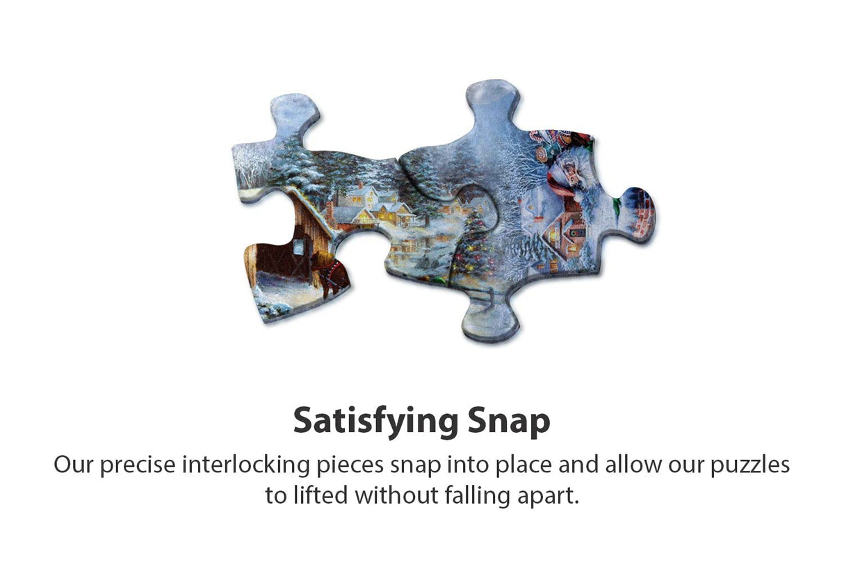 Springbok Winter Wonderland 500 Piece Round Jigsaw Puzzle