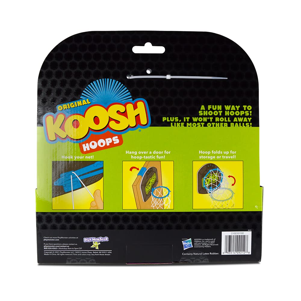 Koosh Hoops - Basketball Game for The Ball That's Easy to Catch and Hard to Put Down - Fidget Toy - Ages 6+