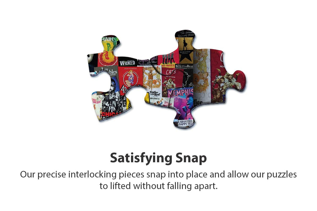 Springbok - It'S Showtime - 1000 Piece Jigsaw Puzzle Collage Of Broadway Playlists