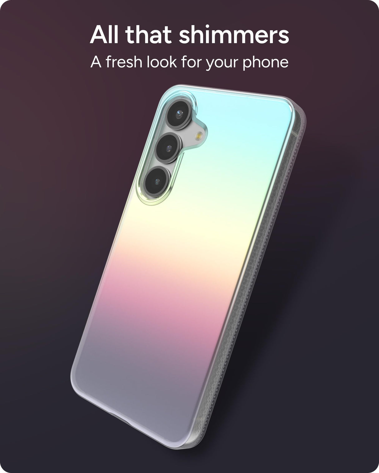 ZAGG Milan Samsung Galaxy S25 Case – 13ft Drop Protection, Graphene Strengthened, Slim & Stylish Design, Iridescent Finish, Wireless Charging Compatible, Eco-Friendly, Iridescent