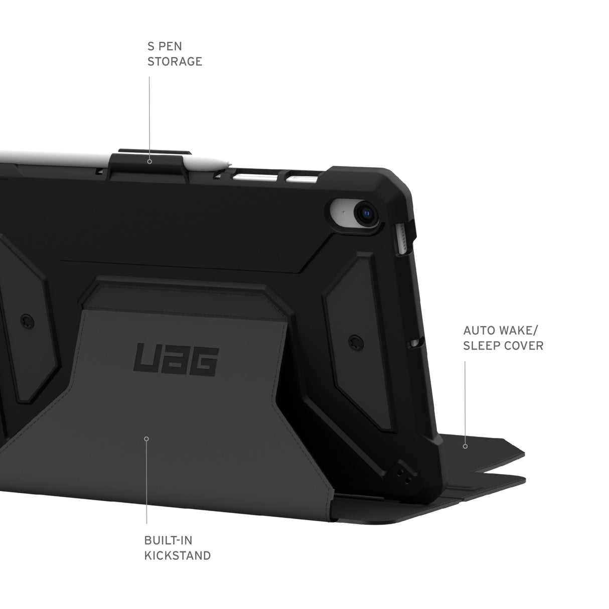 SAMSUNG GALAXY TAB S9 FE URBAN ARMOR GEAR METROPOLIS SE CASE (UAG) - BLACK