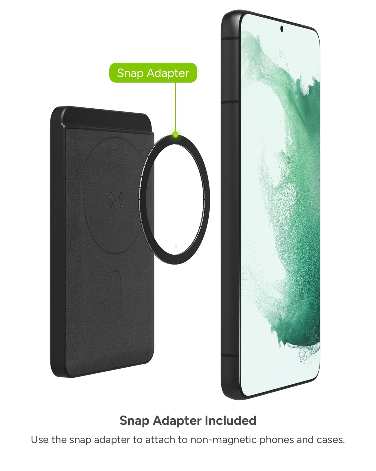 Mophie - Snap Plus Magsafe Juice Pack Mini Wireless Charging Power Bank 5,000 Mah - Black