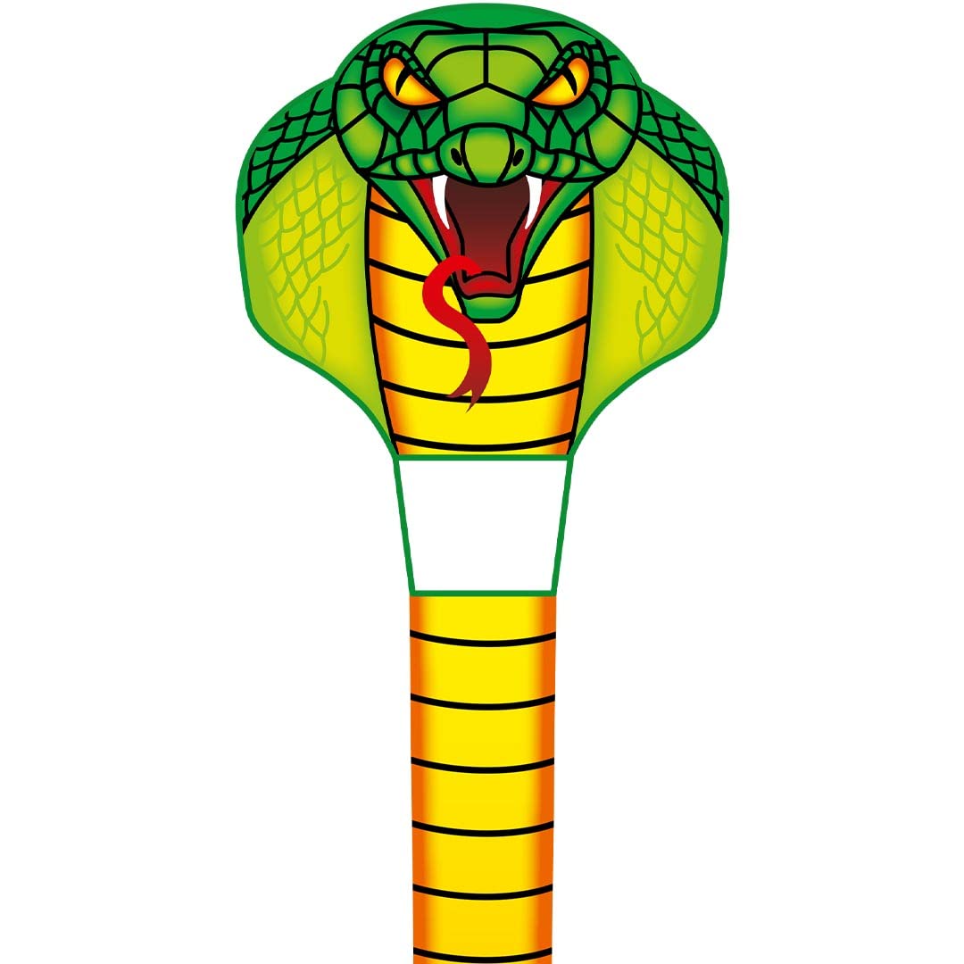 HQ Kites and Designs Emerald Cobra Kite Active Play for Ages 5 to 12