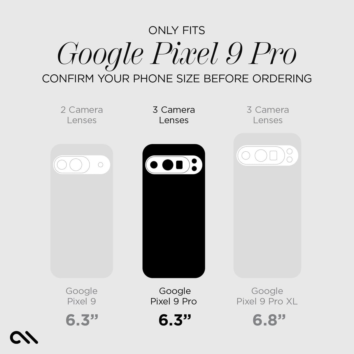 Case-Mate - Camera Lens Glass Protector for Google Pixel 9 Pro - Clear