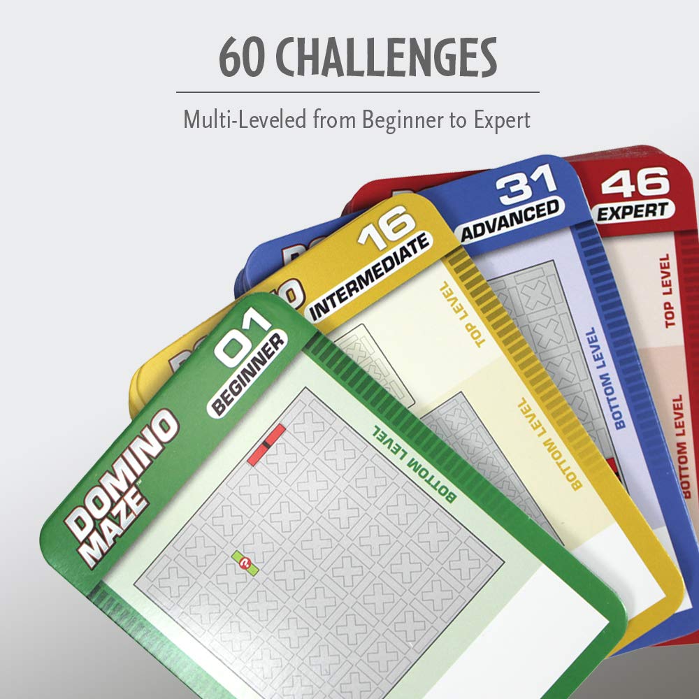 ThinkFun Domino Maze STEM Logic Game - Engaging Brain Teaser for Kids and Adults | Enhances Critical Thinking | Fun and Challenging Puzzle Experience | Age 8 and Up