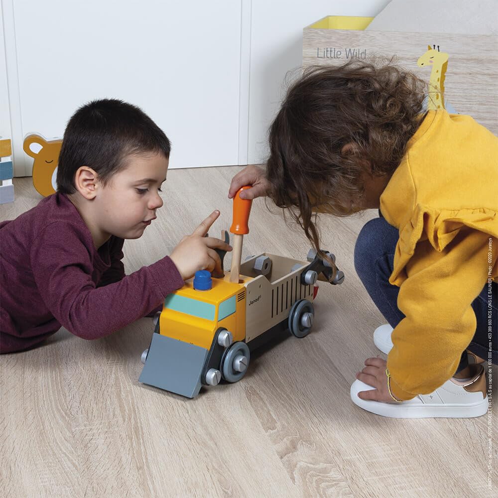 Janod Brico'kids Take-Apart Construction Truck – Ages 3+