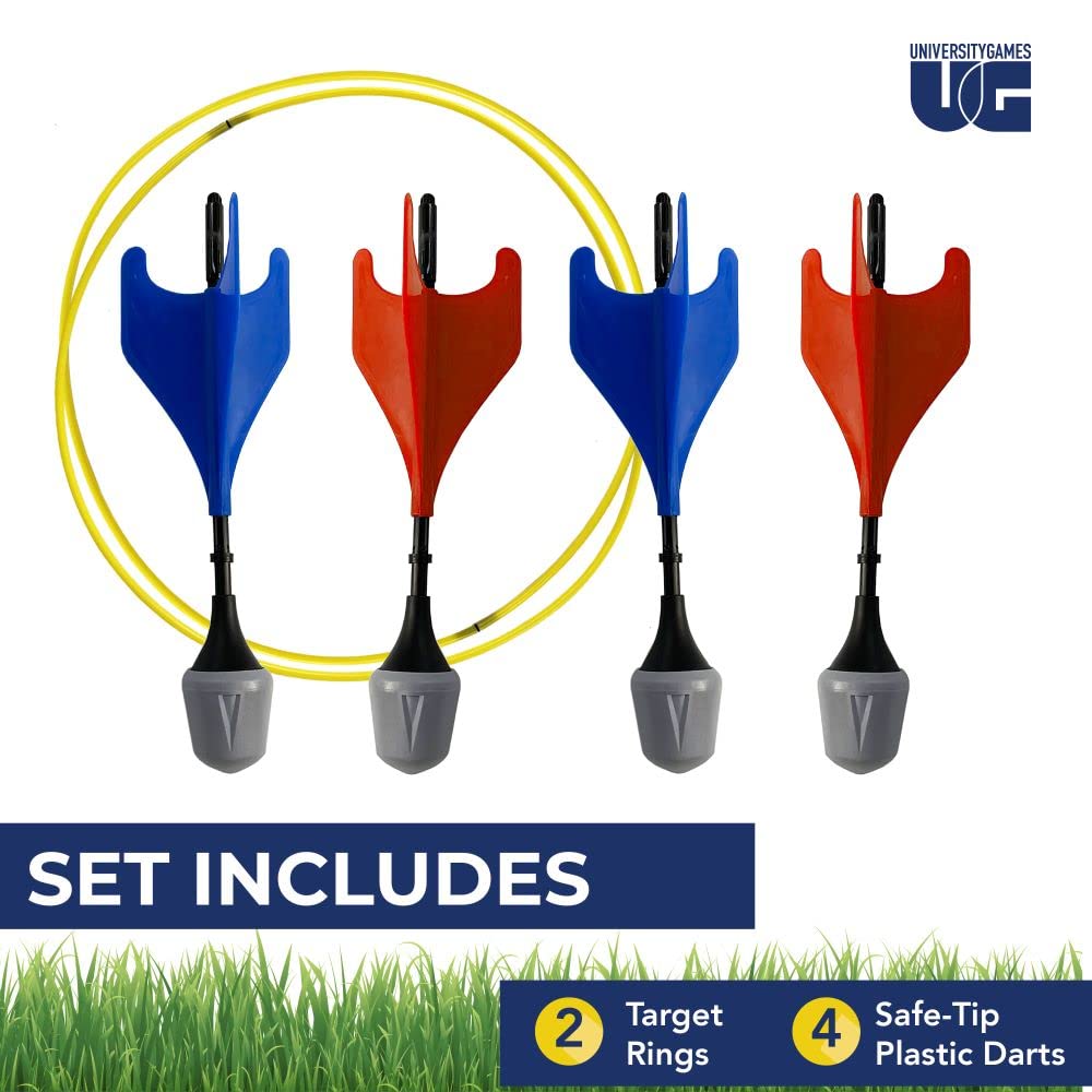 University Games, Lawn Darts Game, Classic Toss Game & Backyard Party Toy for Families, Indoor & Outdoor Use