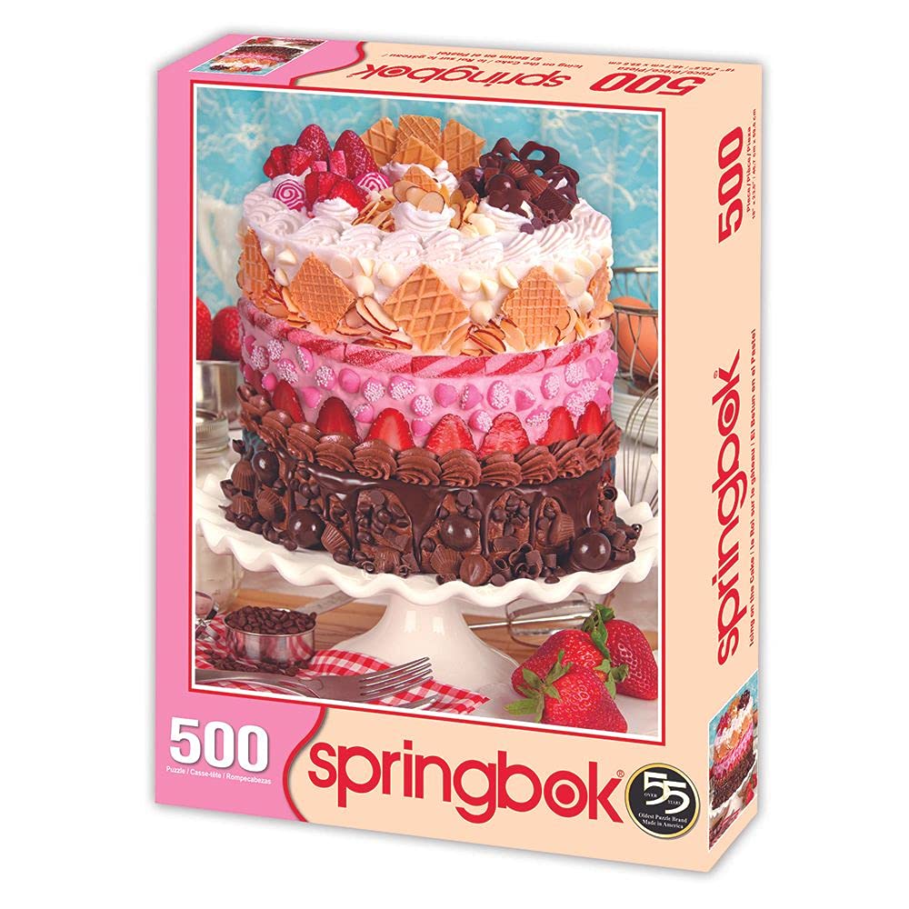 Springbok 500 Piece Jigsaw Puzzle Icing On The Cake, Multi