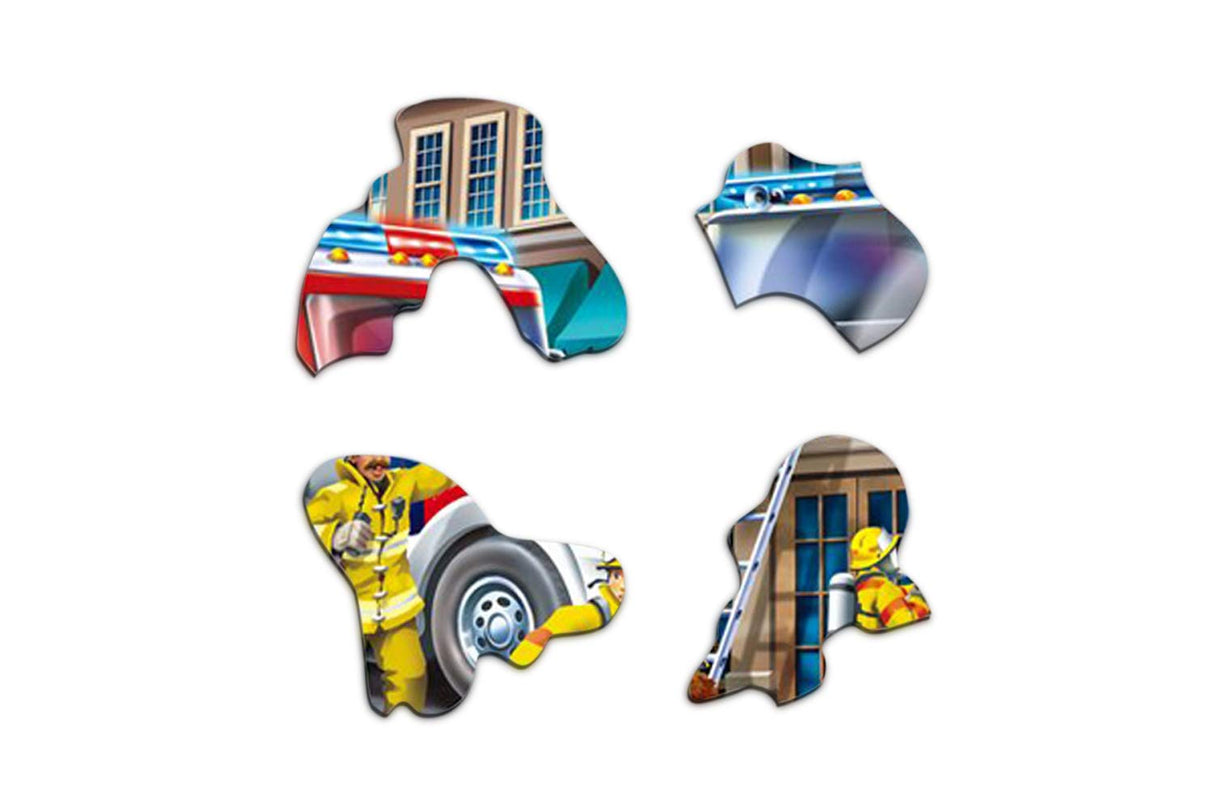 Larsen Puzzles Firefighters 45 Piece Children'S Jigsaw Puzzle