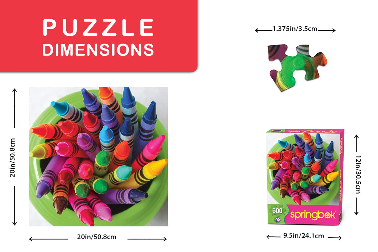 Springbok 500 Piece Jigsaw Puzzle Twist Of Color