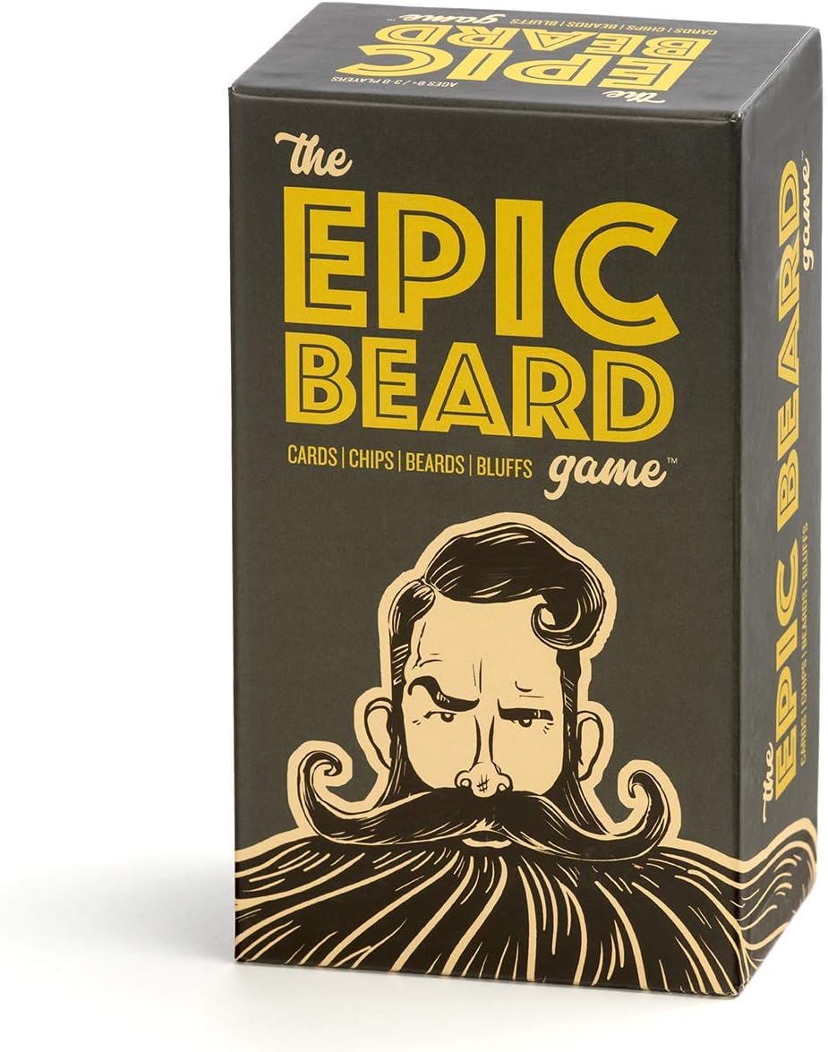 The Epic Beard Game Bluffing Adult Card Games for Game Night Strategy Card Games for Family and Kids 3-8 Players Ages 8+
