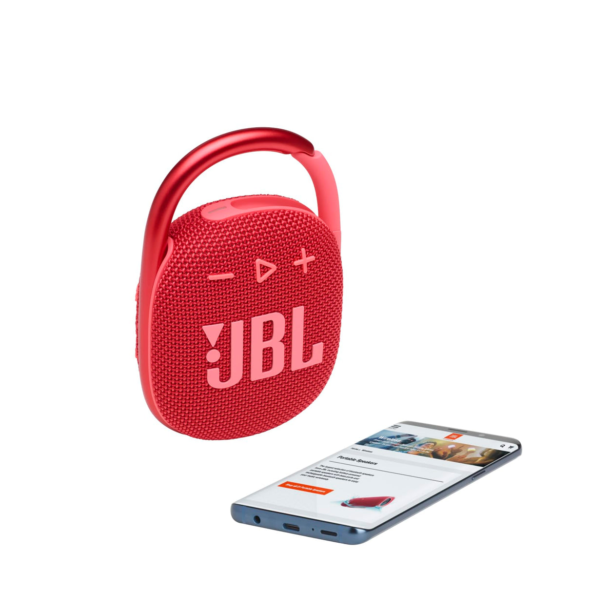 JBL - CLIP 4 WATERPROOF BLUETOOTH SPEAKER - RED
