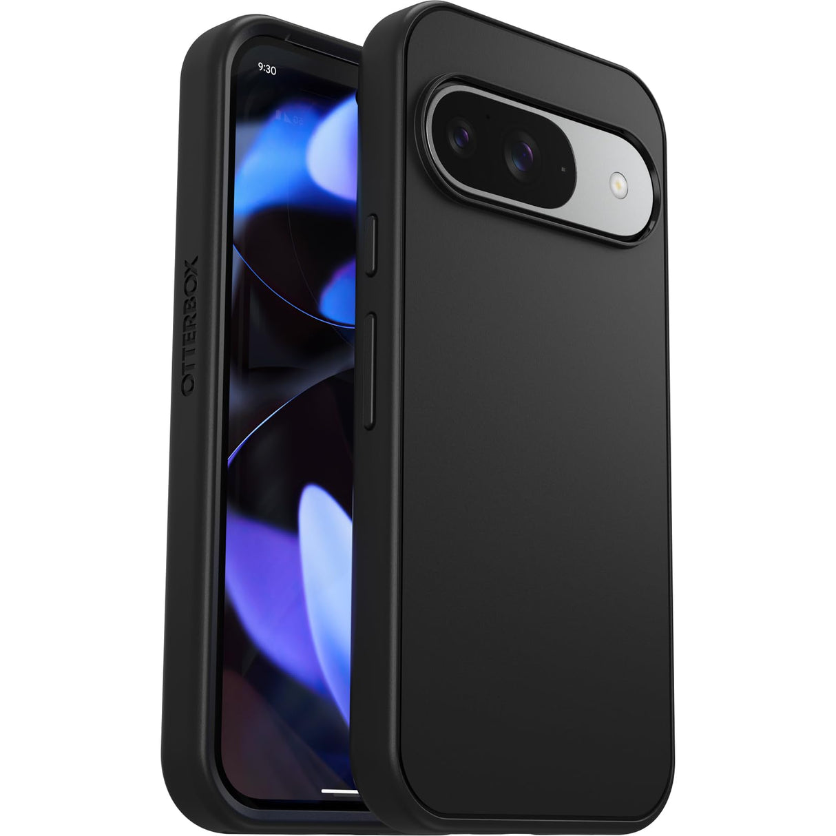 OtterBox Google Pixel 9 & 9 Pro Symmetry Series Case - Black, Ultra-Sleek, Wireless Charging Compatible, Raised Edges Protect Camera & Screen