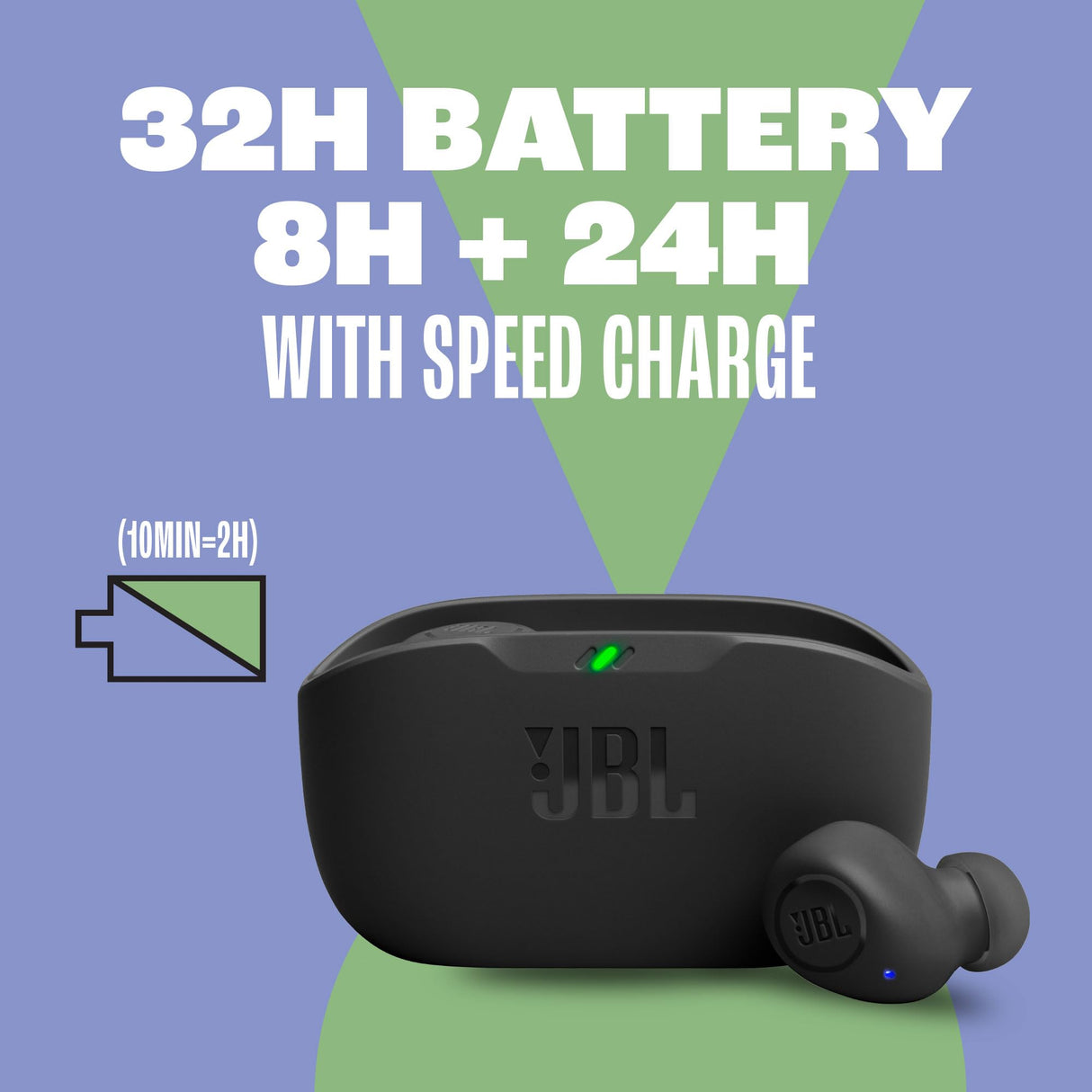 Jbl - Vibe Buds True Wireless Earbuds - Black