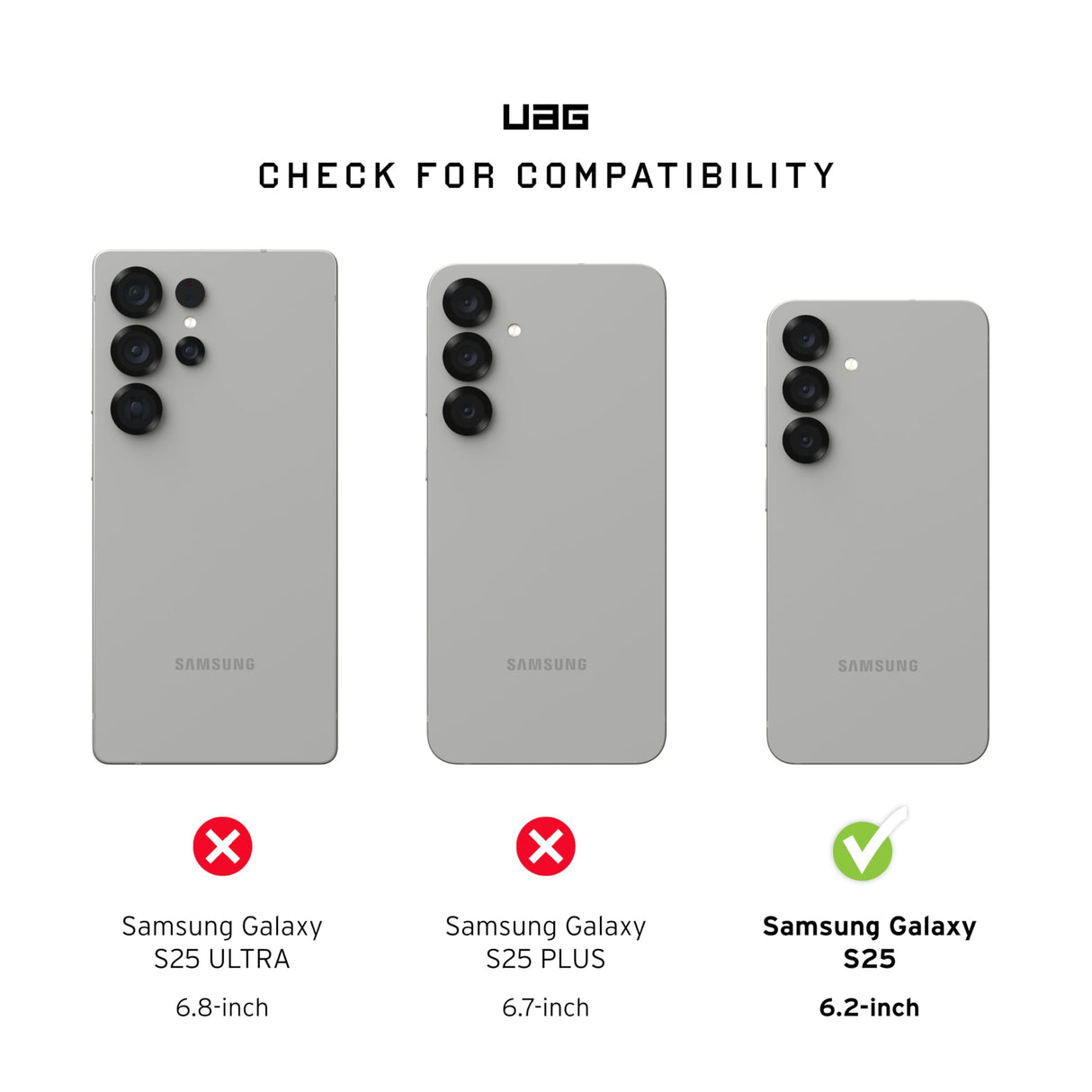 URBAN ARMOR GEAR UAG Designed for Samsung Galaxy S25 Case 6.2" Pathfinder - Compatible with Magnetic Charging Armor Shell Impact-Resistant Rugged Military Drop Tested Protective Cover, Olive Drab