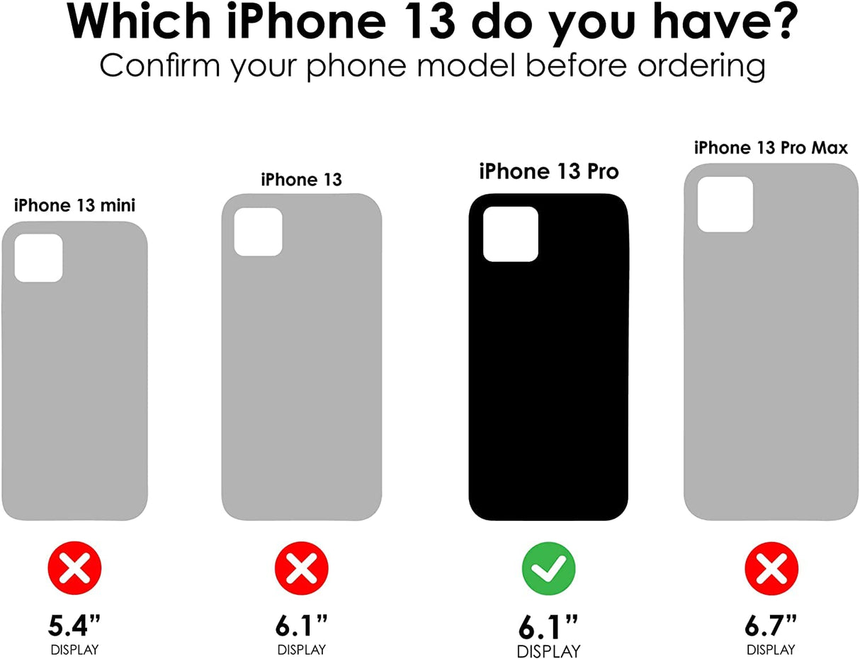 LifeProof See Case for iPhone 13 Pro with MagSafe, Shockproof, Drop Proof to 2 Meters, Ultra-Slim, Protective Thin Case, Sustainably Made, Black