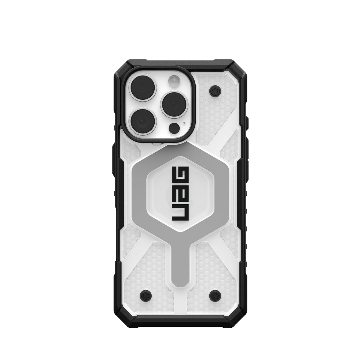 URBAN ARMOR GEAR UAG Designed for iPhone 16 Pro Case 6.3" Pathfinder Clear - Compatible with MagSafe Charging Rugged Shockproof Anti-Slip Military Grade Protective Cover, Ice
