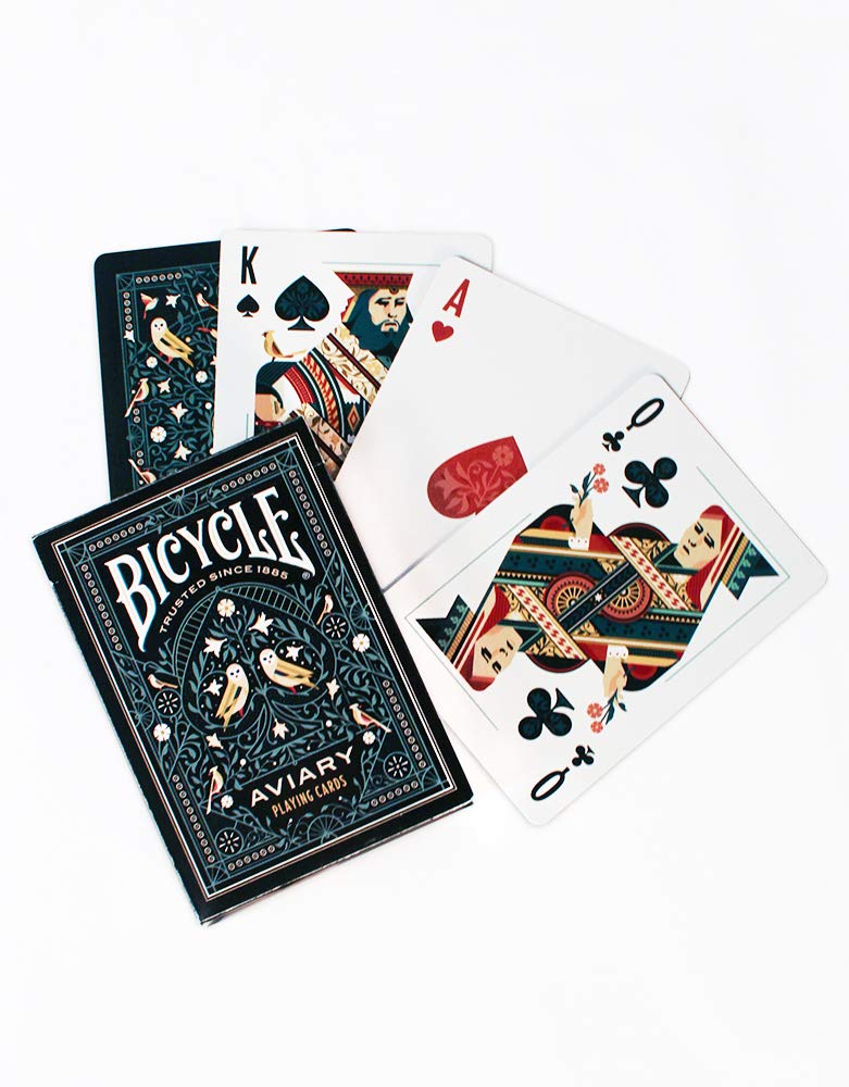Bicycle Aviary Playing Cards, Teal