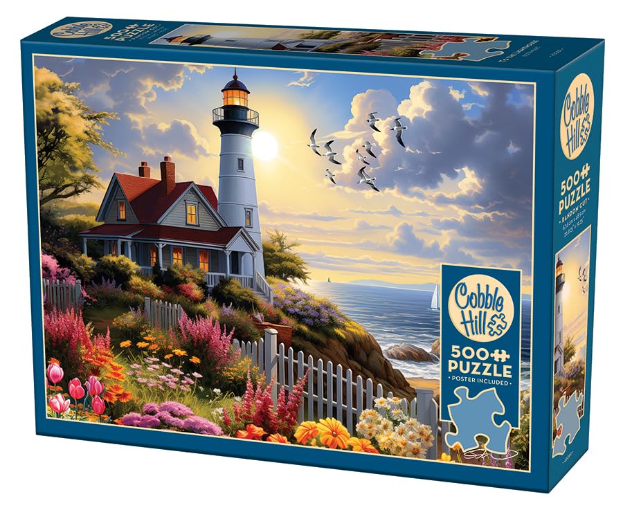 Cobble Hill 500 Piece Puzzle -To The Lighthouse- Sample Poster Included