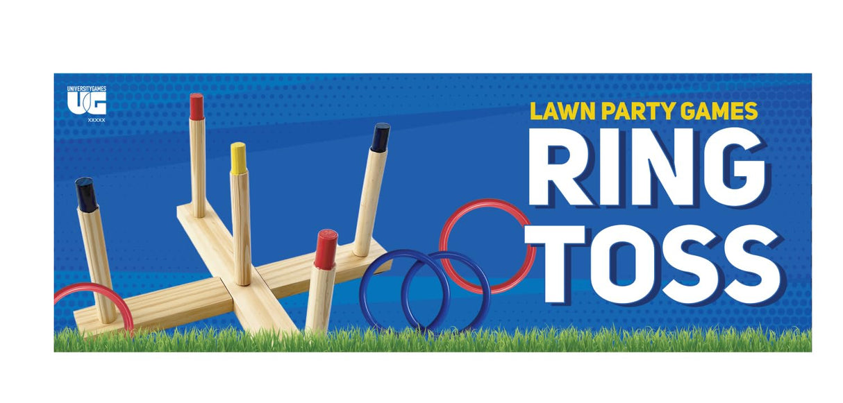 University Games Front Porch Classics | Ring Toss, The Classic Outdoor Lawn Party Game, for 2 Players Ages 8 and Up