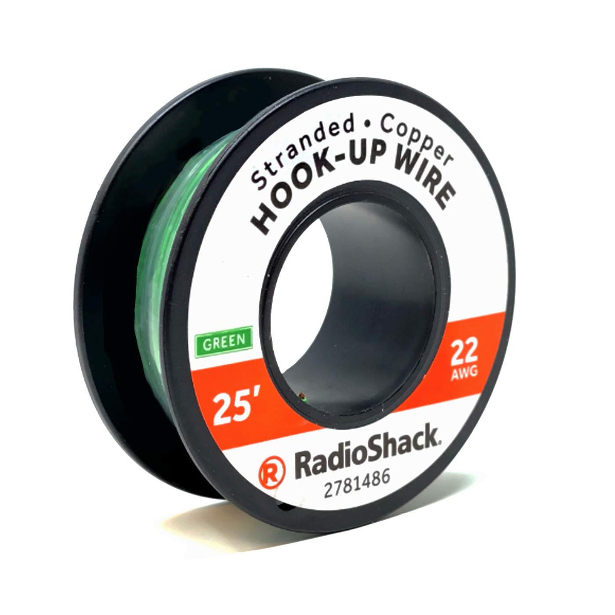 2781485: 22 AWG STRANDED COPPER HOOK-UP WIRE - BLACK / 25' - RED / 25' - GREEN
