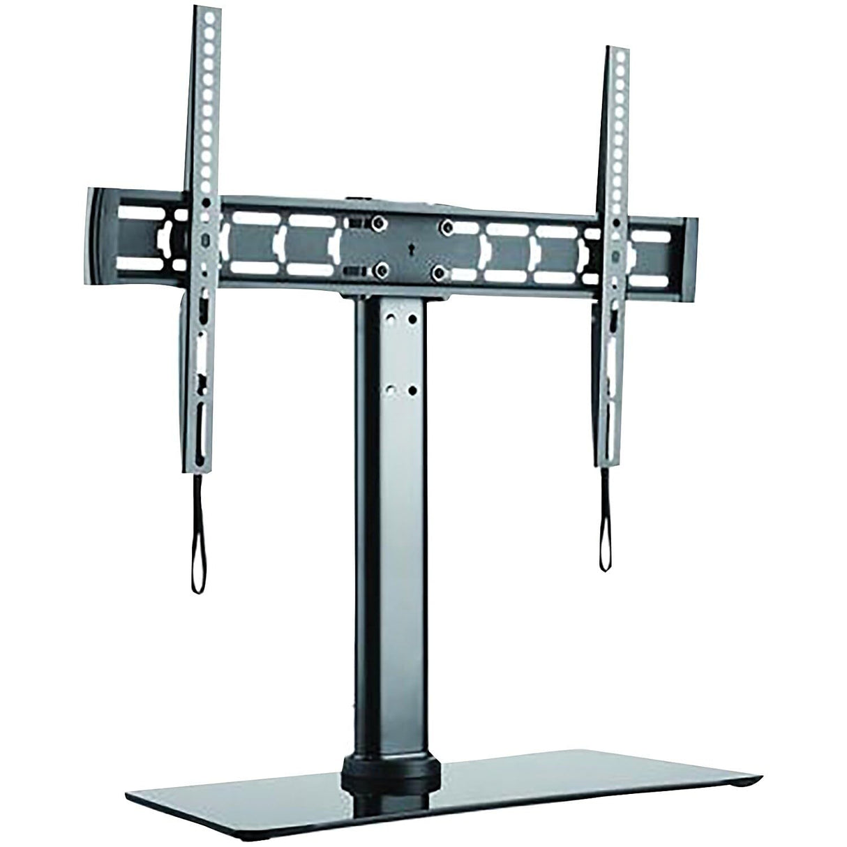Stanley 32 70-Inch Adjustable Tabletop TV Stand with Glass Base, Black