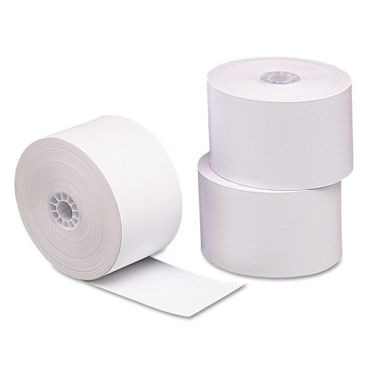 SinglePly Thermal Cash Register/POS Rolls 21/4"" x 55 ft. White 5/Pk