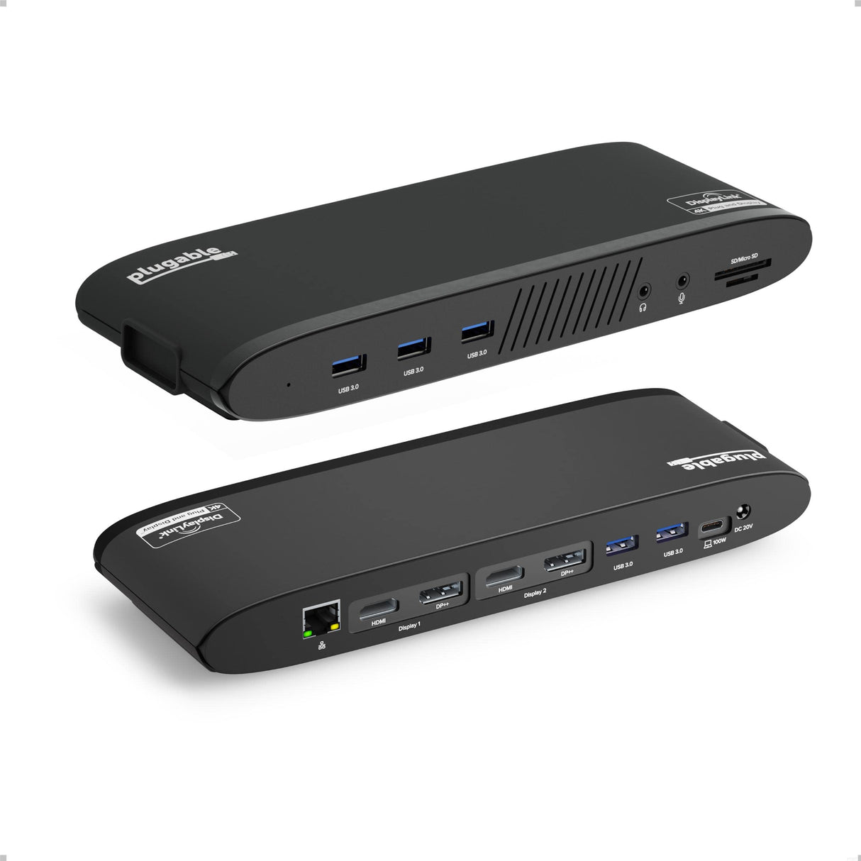 PLUGABLE USB C LAPTOP DOCKING STATION 100W