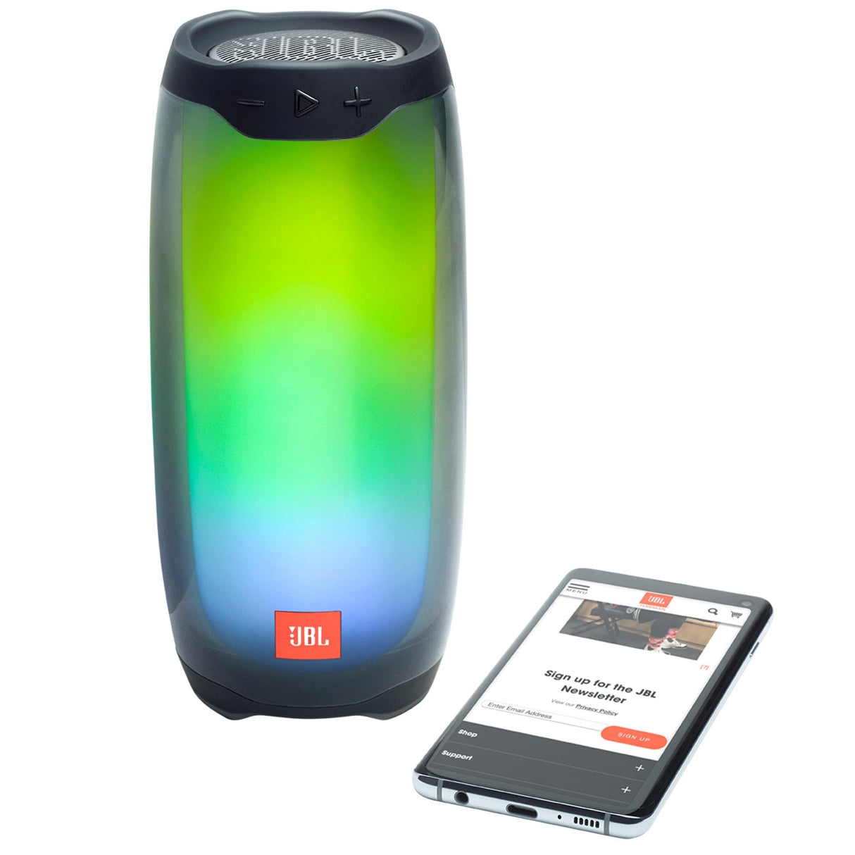 JBL - PULSE 4 WATERPROOF BLUETOOTH SPEAKER - BLACK