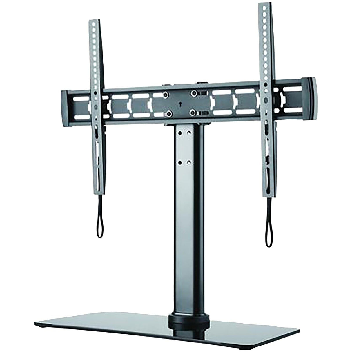 Stanley 32 70-Inch Adjustable Tabletop TV Stand with Glass Base, Black