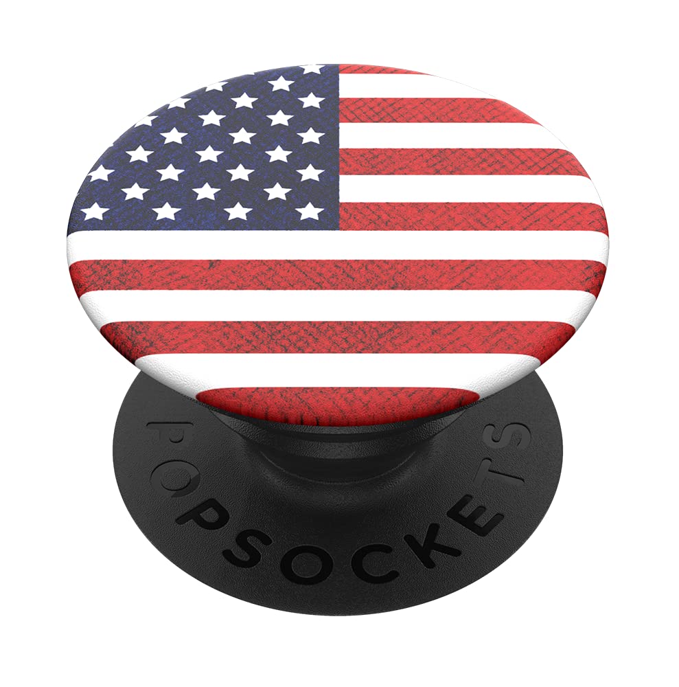 PopSockets Phone Grip with Expanding Kickstand, USA PopGrip - American Flag
