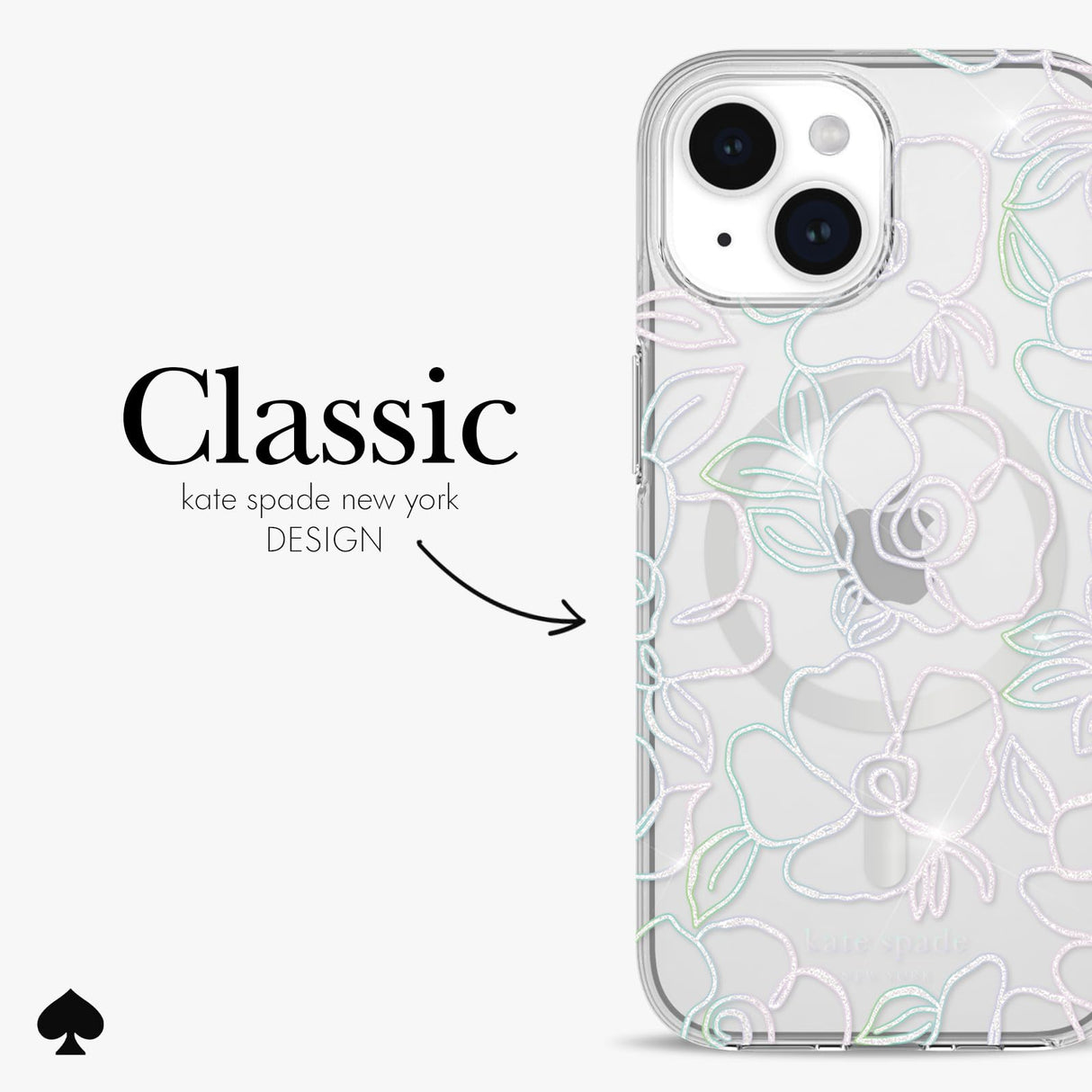 KATE SPADE - HARDSHELL MAGSAFE CASE FOR APPLE IPHONE 15 / IPHONE 14 / IPHONE 13