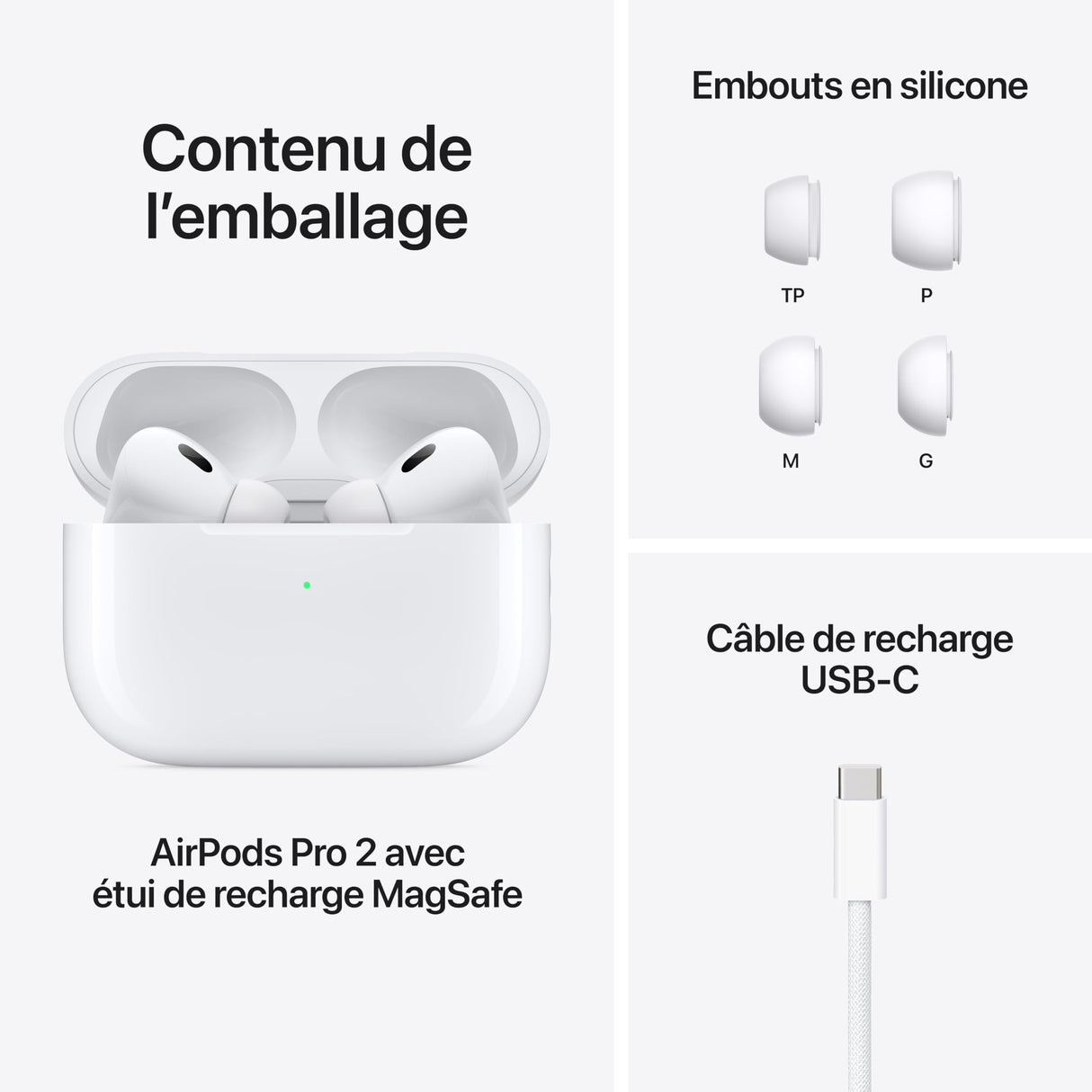 AirPods Pro 2 With Usb C Case - White