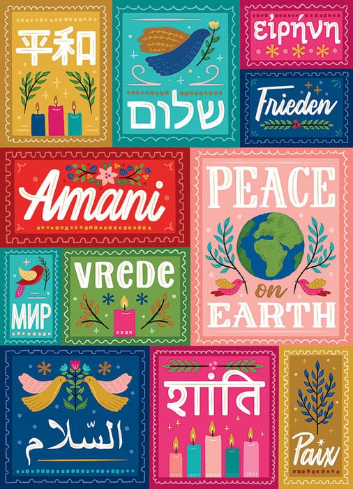 Cobble Hill 1000 Piece Puzzle - Peace - Sample Poster Included