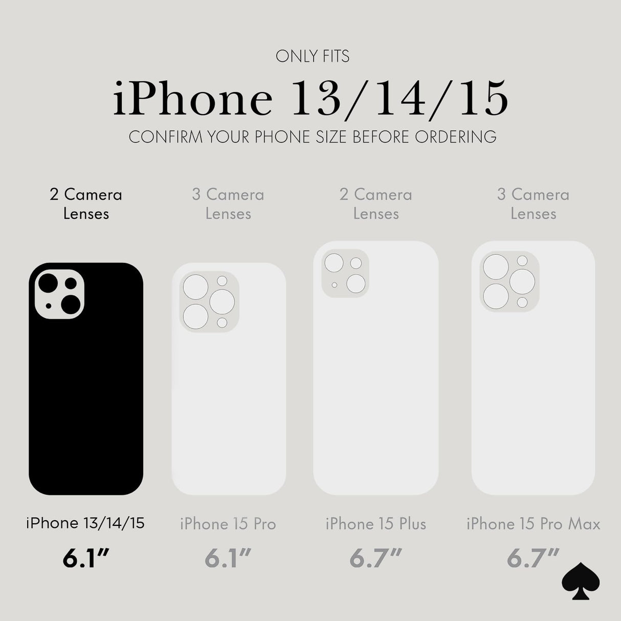 Kate Spade New York iPhone 15 Case / iPhone 14 Case / iPhone 13 Case, Compatible with MagSafe - City Leopard Black