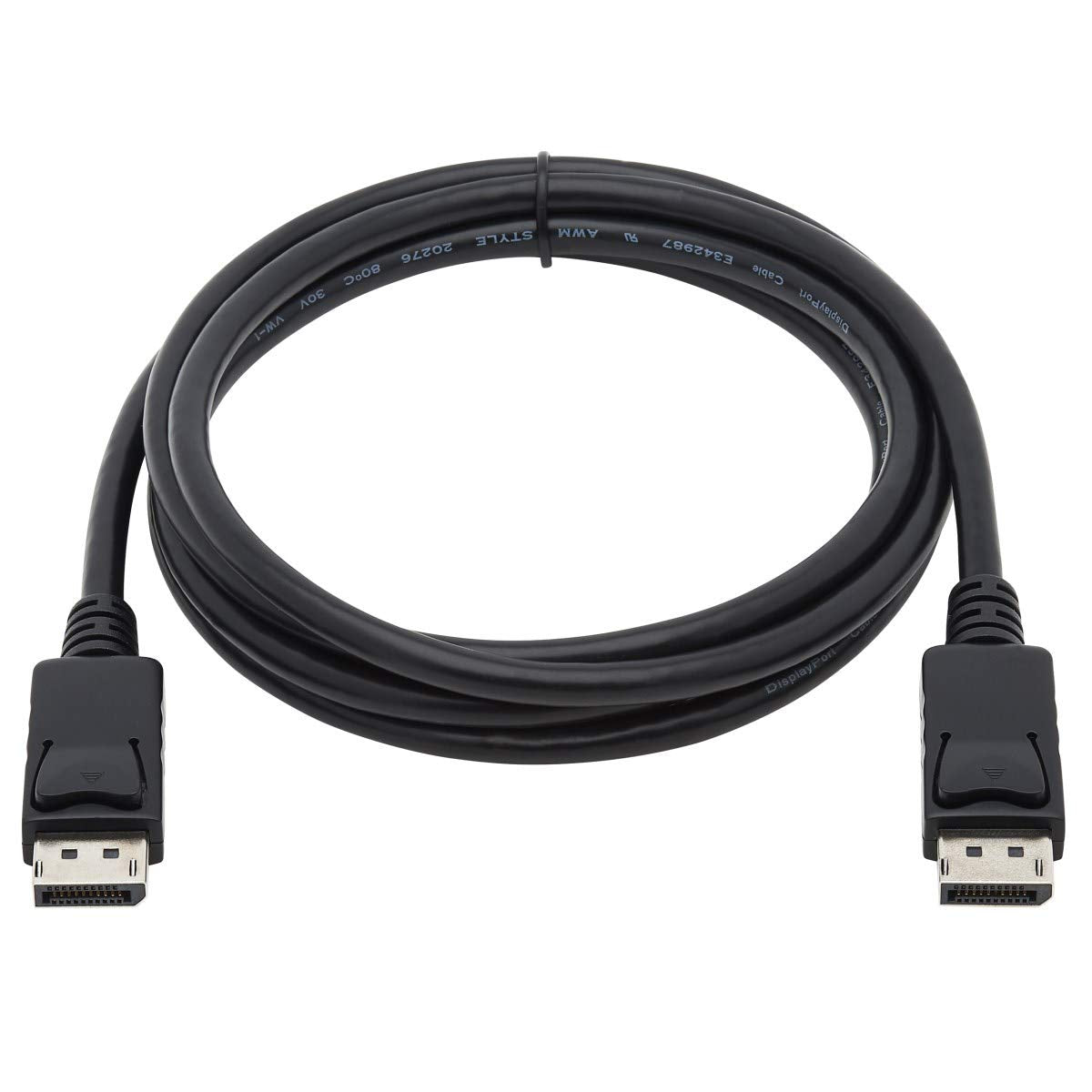 Tripp Lite DisplayPort Cable with Latches (M/M), DP to DP, 4K x 2K, 6-ft. (P580-006), Black, Monitor