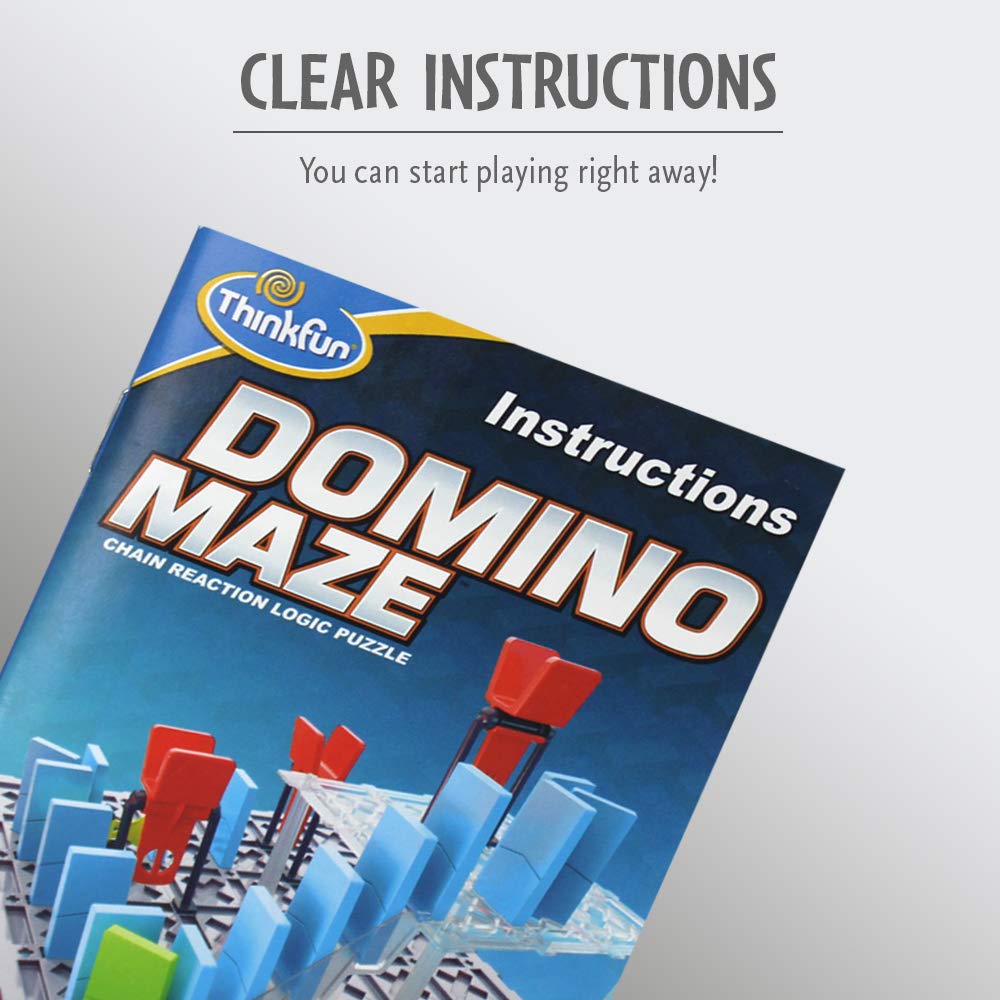 ThinkFun Domino Maze STEM Logic Game - Engaging Brain Teaser for Kids and Adults | Enhances Critical Thinking | Fun and Challenging Puzzle Experience | Age 8 and Up