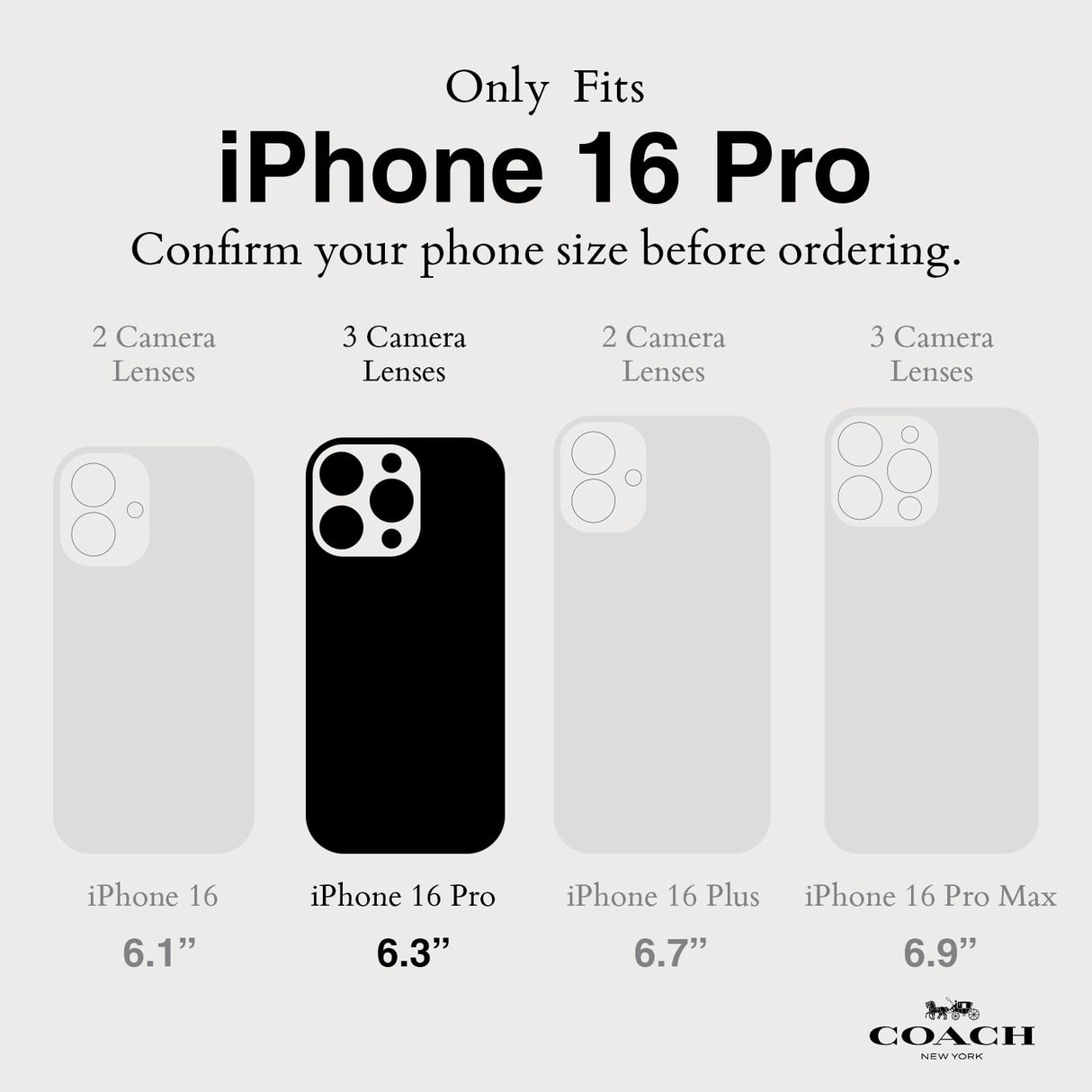 Coach Signature Canvas Wallet Folio iPhone 16 Pro Case - Designer Phone Case - Signature Charcoal