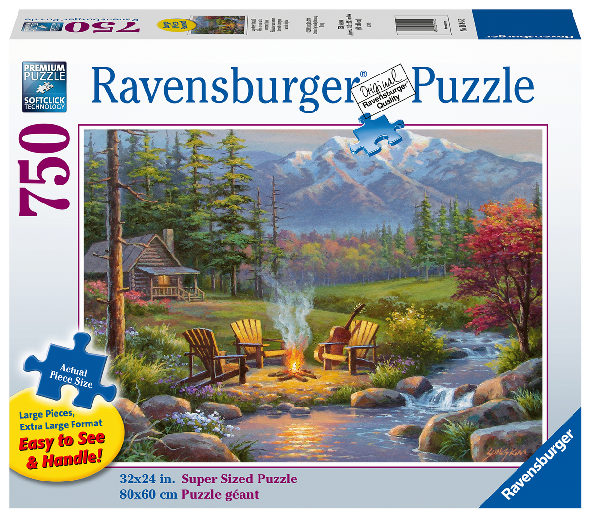 Ravensburger - Riverside Livingroom | 750 Piece Large Format Jigsaw Puzzle