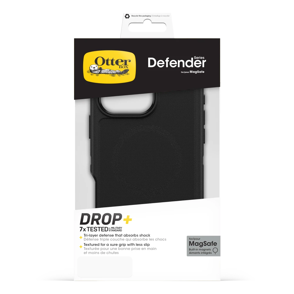 OtterBox - Defender Pro MagSafe Case for Apple iPhone 16 Pro Max - Black