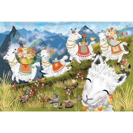 Cobble Hill Leaping Llamas a 36-piece Puzzle