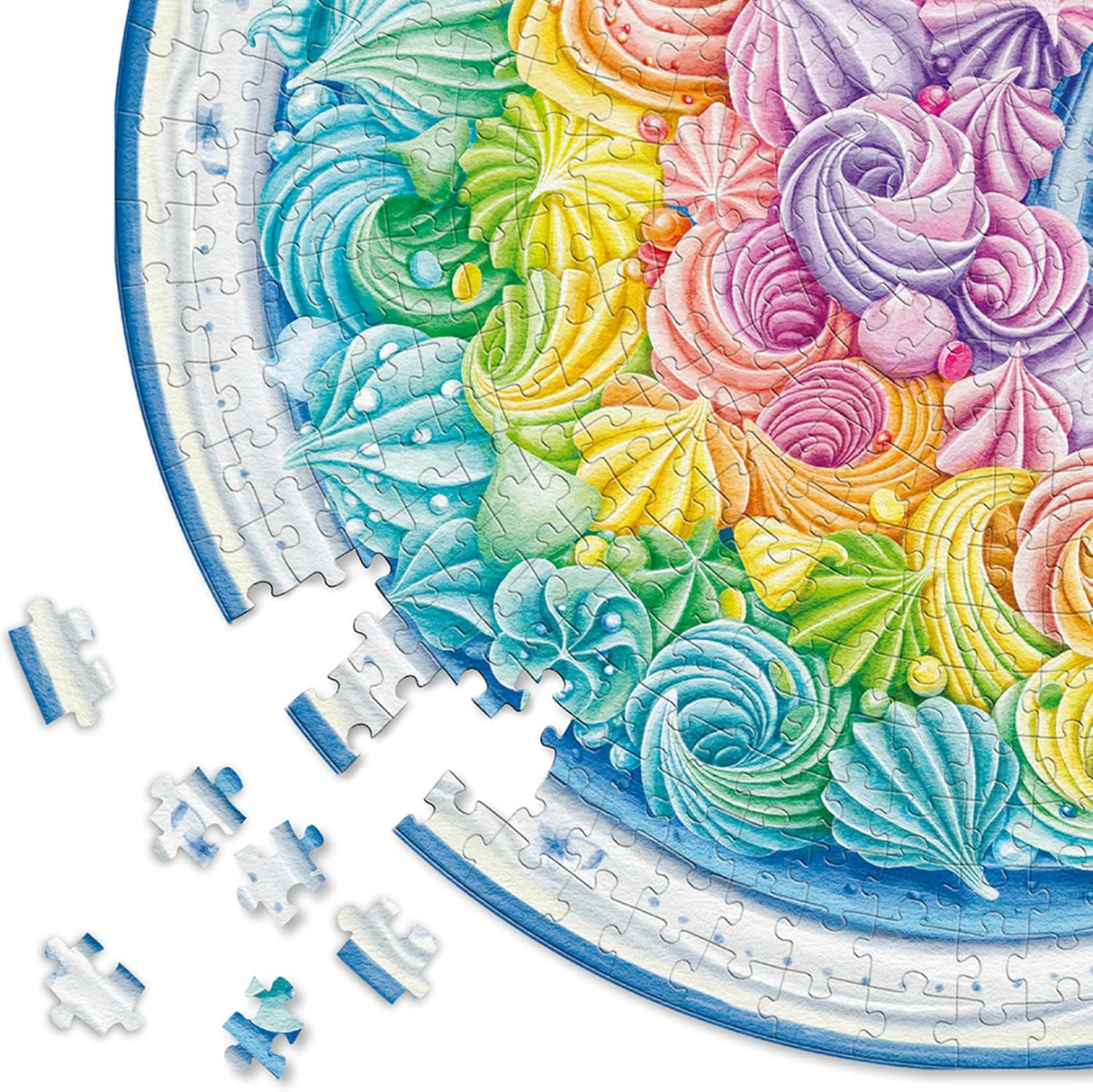 Ravensburger Rainbow Cake 500 pc Round Puzzle