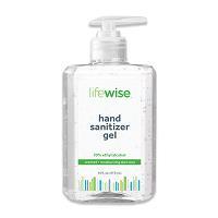 6400000: LIFEWISE HAND SANITIZER GEL WITH MOISTURIZING ALOE VERA, 70% ETHYL ALCO